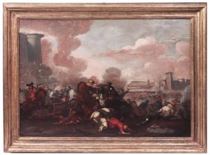 Marzio Masturzo (Roma, século XVII) - Confronto de cavaleiros